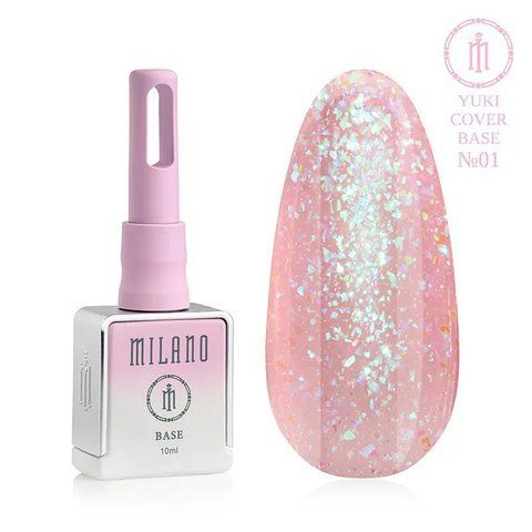 Камуфлююча база MILANO PREMIUM YUKI COVER BASE 01, 10 мл C-000011499-1 фото