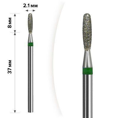 М-024 Алмазная насадка Пламя Тупое Green 2,1*8 М-024 Алм Пл Т Gree 2,1*8 фото