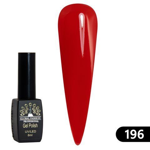 Гель-лак Global Fashion BLACK ELITE 196, 8 мл 2483 фото