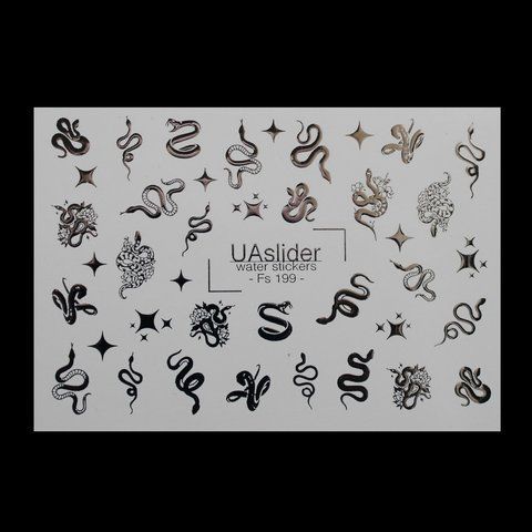 Слайдер новогодний для ногтей UASlider Fs199 UA-SL-Fs199 фото