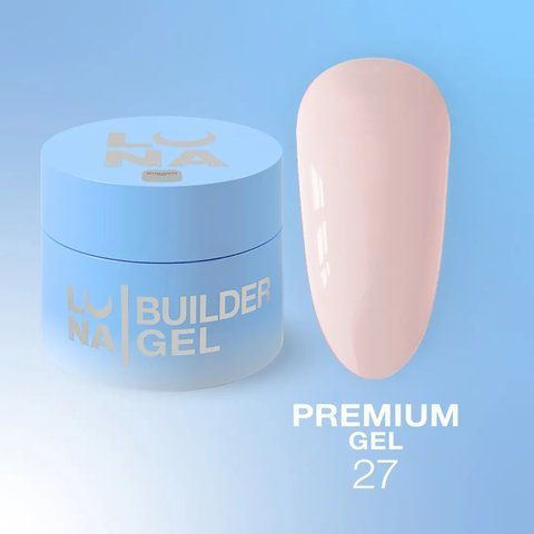 Гель для нарощування LUNA Premium Gel №27, 50 мл LUNA-PRG-27-50 фото