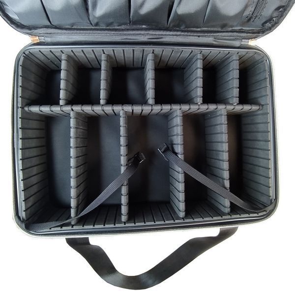 Сумка для косметолога, визажиста 24246 (2 отделения, 40 х 29 х 21 см), Черная Bag-246-BL фото