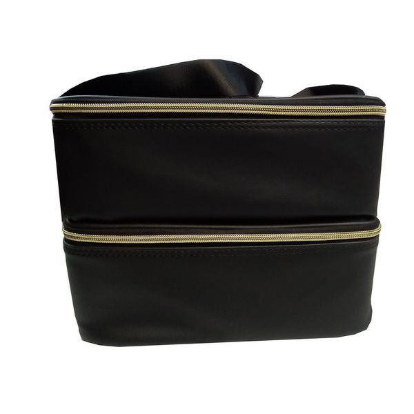 Сумка для косметолога, визажиста 24246 (2 отделения, 40 х 29 х 21 см), Черная Bag-246-BL фото