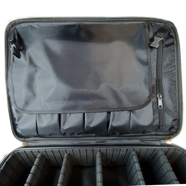 Сумка для косметолога, визажиста 24246 (2 отделения, 40 х 29 х 21 см), Черная Bag-246-BL фото