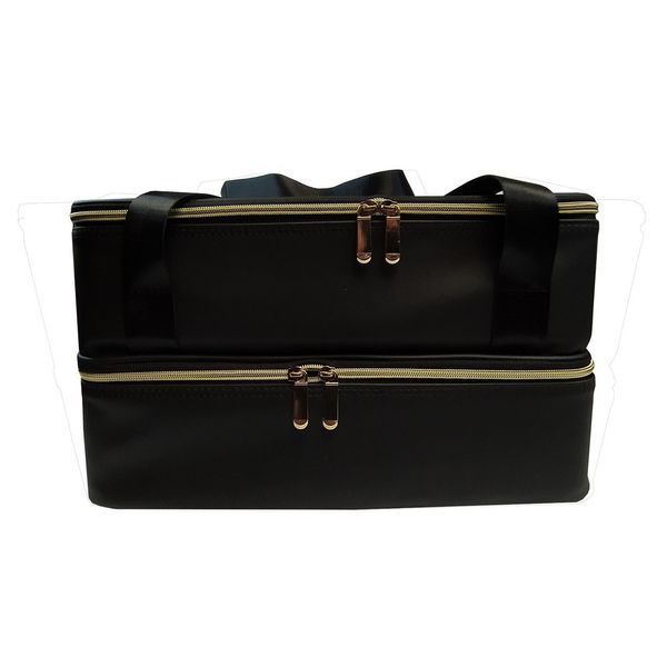 Сумка для косметолога, визажиста 24246 (2 отделения, 40 х 29 х 21 см), Черная Bag-246-BL фото