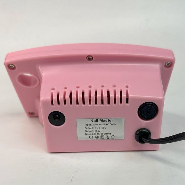 Фрезер для манікюру і педикюру Nail Drill ZS-602 ОРИГІНАЛ, 65 Вт, 45 000 об/хв, Рожевий ZS-602OR-P фото