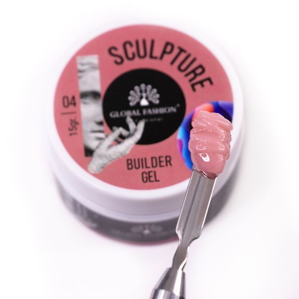 Скульптурный гель Global Fashion SCULPTURE BUILDER GEL NUDE №04, 15 г GF-SCLPT-04 фото