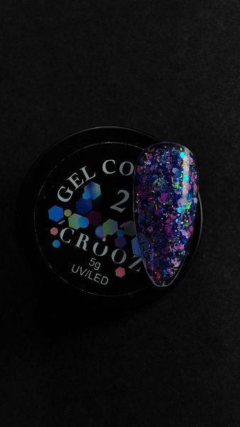 CROOZ Confetti Gel #2, 5 г CR-CONF-02 фото
