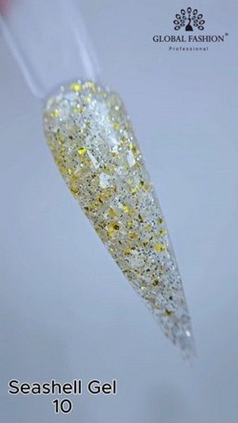 Гель для нігтів Global Fashion SEASHELL GEL 10, 8 г 17421 фото