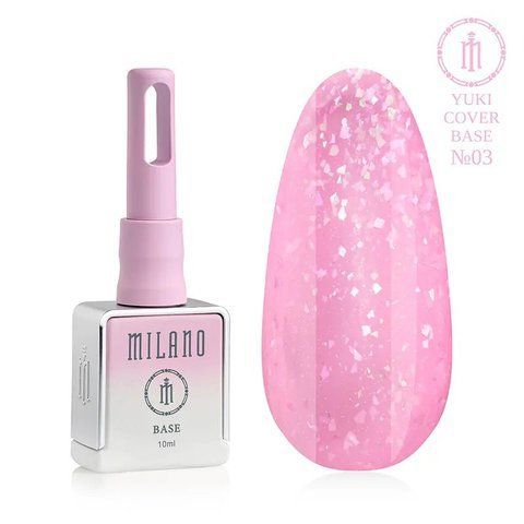 Камуфлююча база MILANO PREMIUM YUKI COVER BASE 03, 10 мл C-000011499-3 фото
