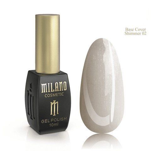 Базовое цветное покрытие с шиммером MILANO Color Shimmer Base 02, 10 мл C-000000502 фото