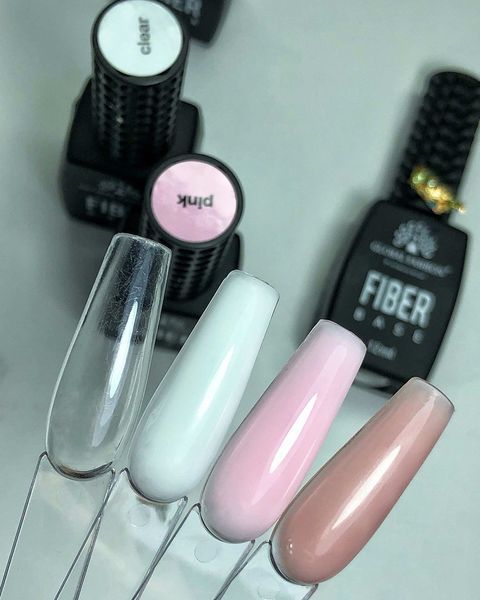 Базове покриття з нейлоном Global Fashion New Fiber Base Milk, 12 мл 19506 фото