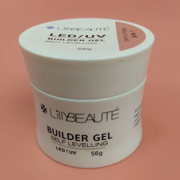 Гель для нарощування нігтів Lilly Beaute LED/UV Builder Gel Camouflage Pink 1, 56 g LB-GEL-P1 фото